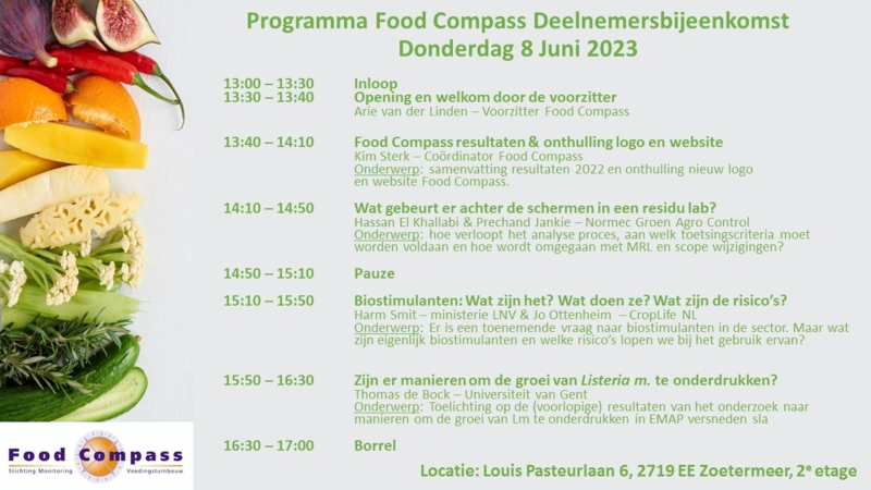 Geslaagde deelnemersbijeenkomst Food Compass