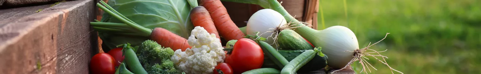 Basket vegetables